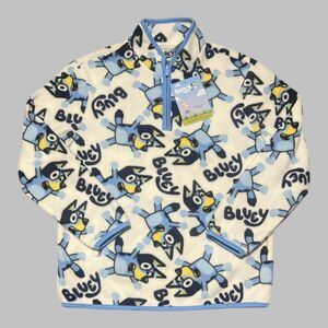 Bluey Youth Medium Fleece Pullover Jacket Bingo Polar Half Zip New with Tags